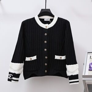 Chanel Black and White Women's Cardigan